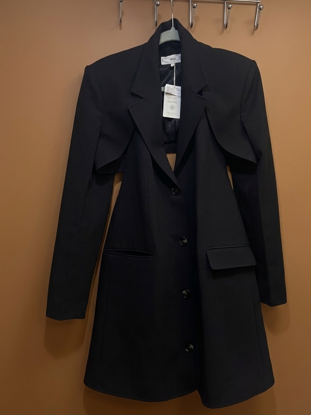 Black Women's Tailored Blazer Coat
